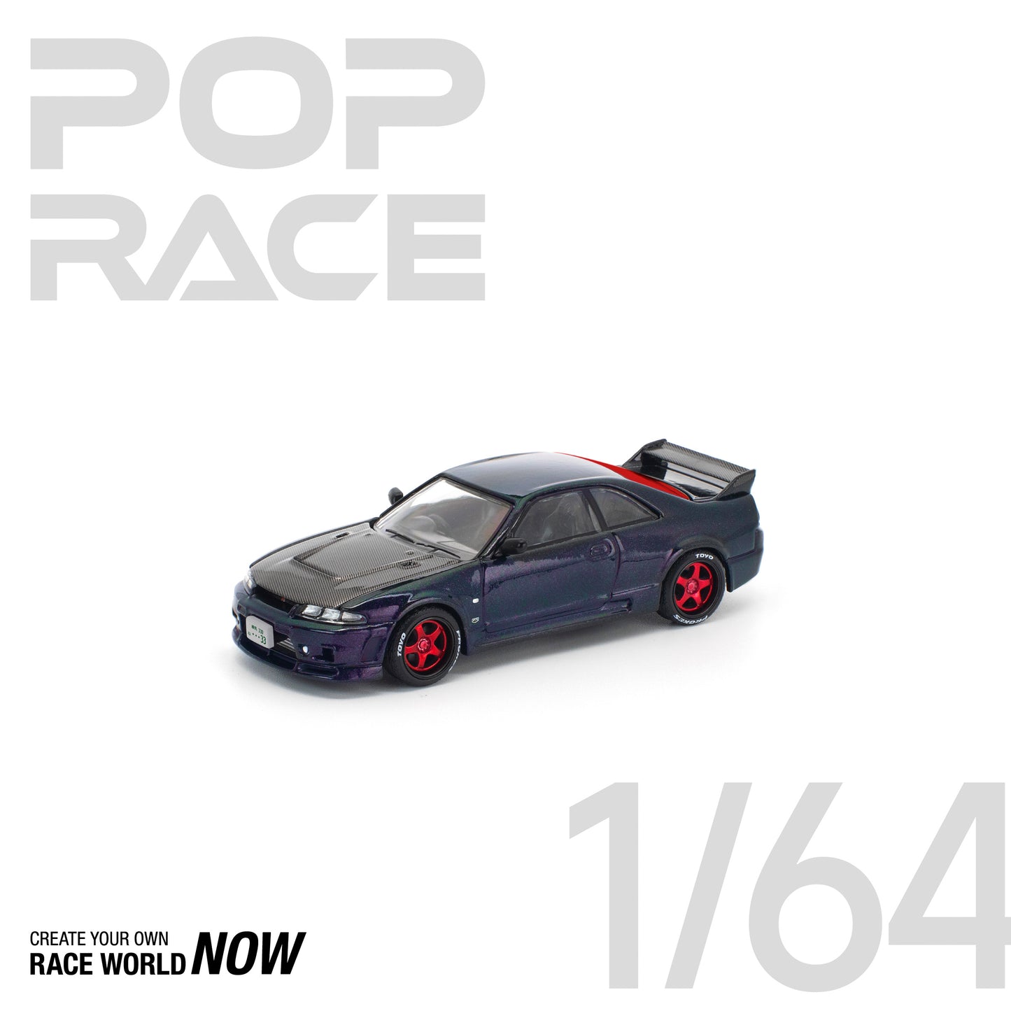 *Pre-Order* Pop Race Skyline GT-R R33 GHOST CHAMELEON
