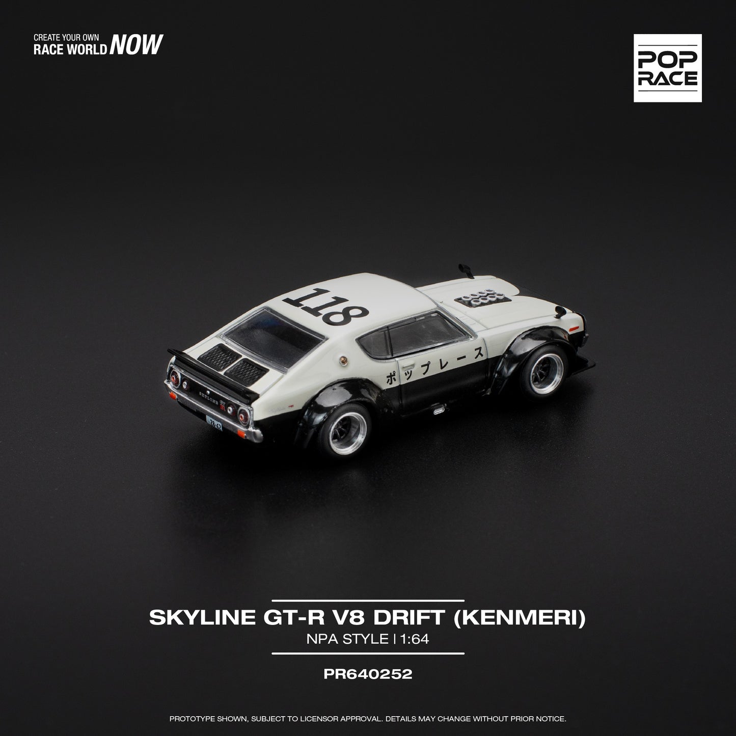 *Pre-Order* Pop Race Skyline GT-R V8 Drift (KENMERI) - NPA Style