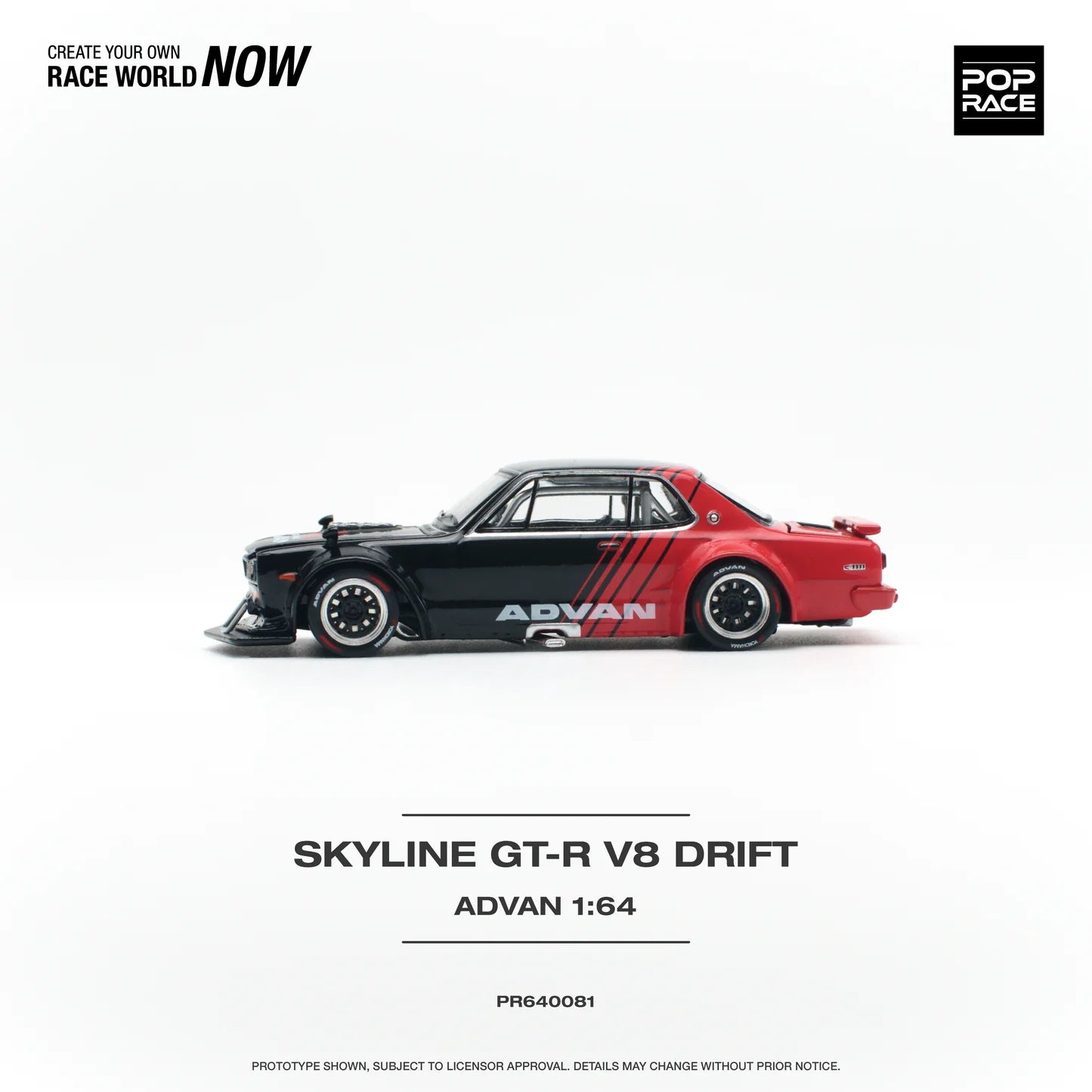 Pop Race Skyline GT-R V8 Drift (Hakosuka) - ADVAN