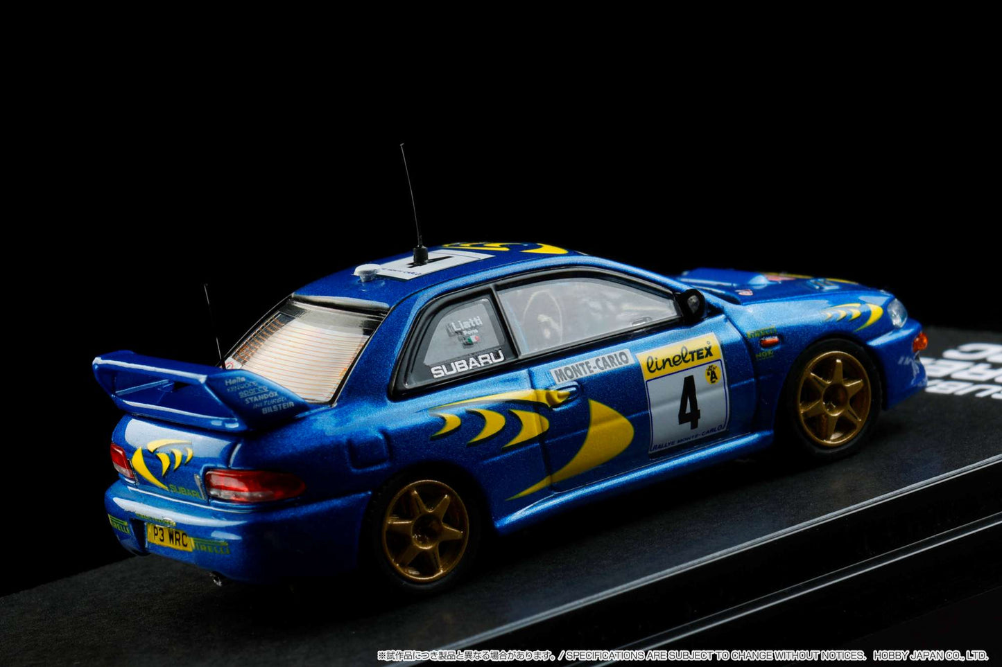 Hobby Japan Minicar Project HJ64 Subaru Impreza WRC 1997 #4 Monte-Carlo (Winner)
