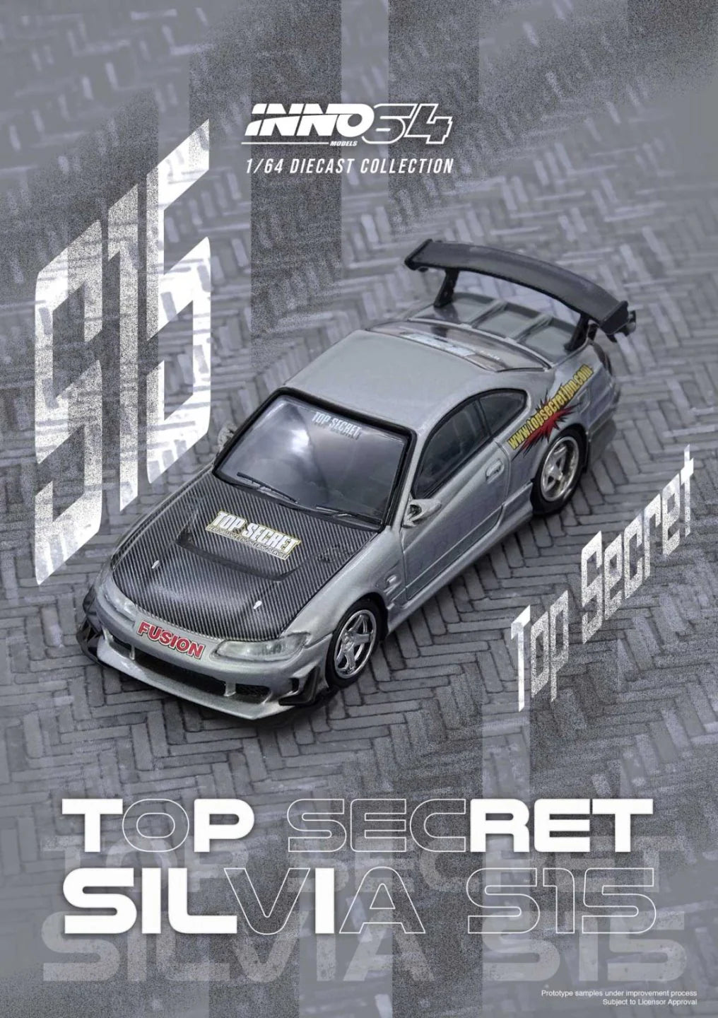 *Pre-Order* INNO Models INNO64 TOP SECRET Silvia (S15) Silver