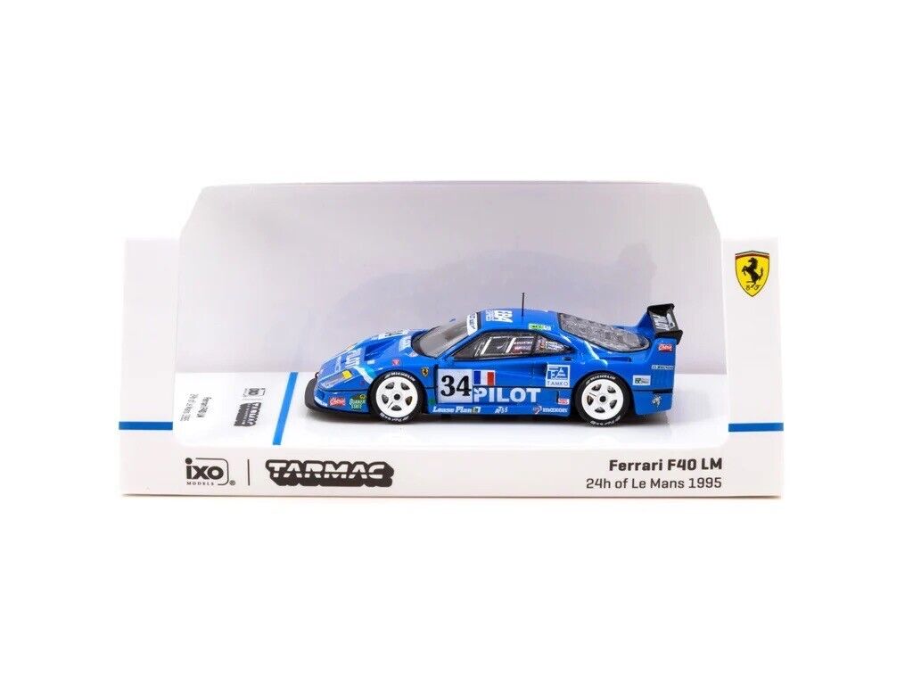 Tarmac Works x iXO Models Ferrari F40 LM 24th of Le Mans 1995