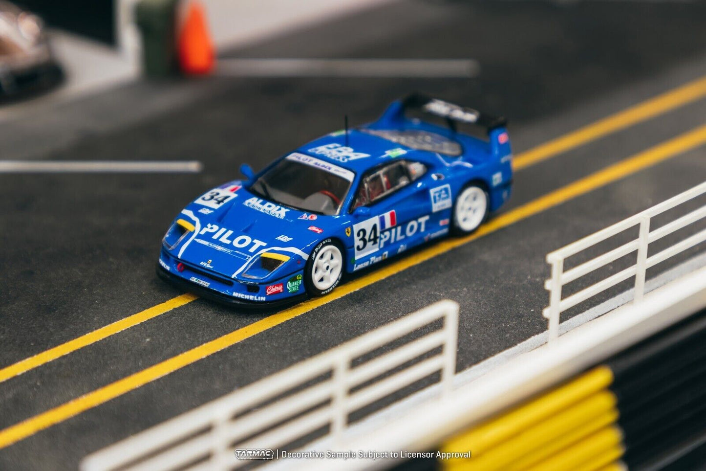 Tarmac Works x iXO Models Ferrari F40 LM 24th of Le Mans 1995