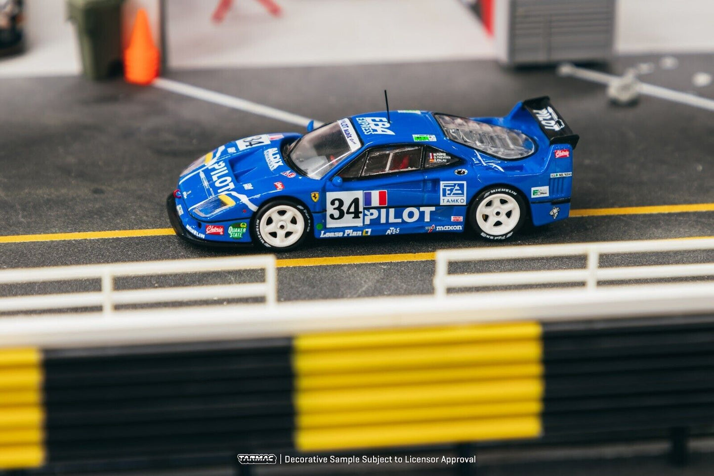 Tarmac Works x iXO Models Ferrari F40 LM 24th of Le Mans 1995