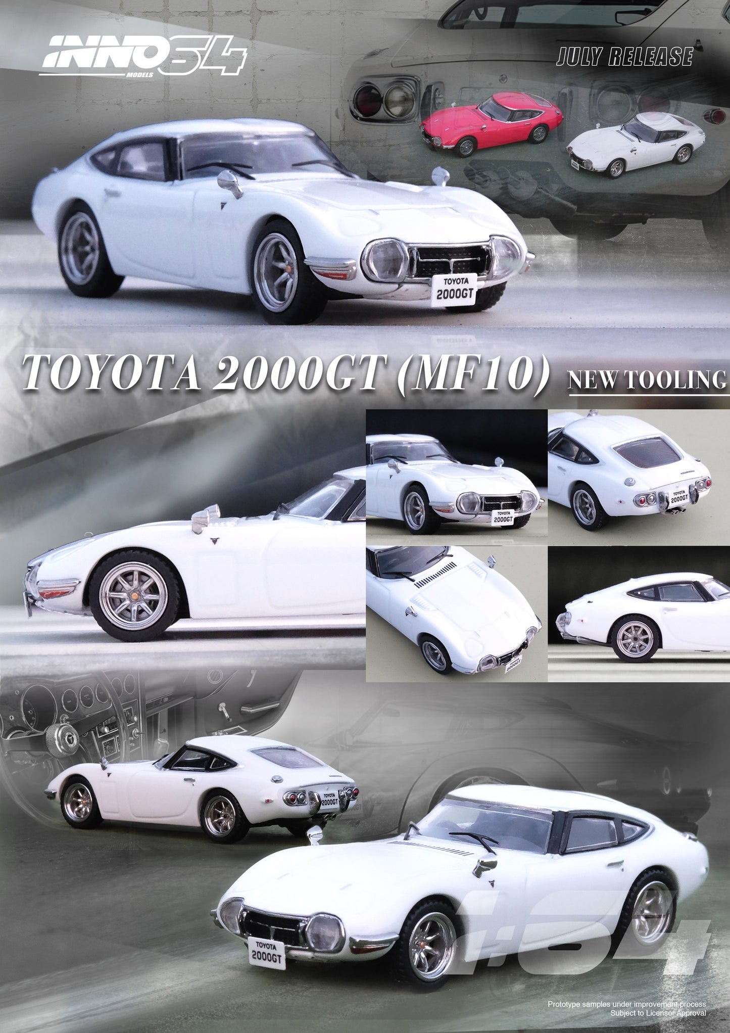 Inno Models Inno64 Toyota 2000GT (MF10) Pegasus White