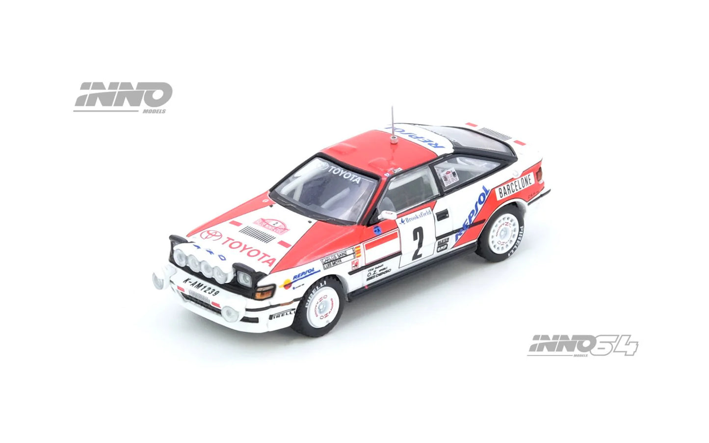 *Pre-Order* INNO Models INNO64 Toyota Celica GT-FOUR (ST165) Winner Rally Monte Carlo 1991 C.Sainz / L.Moya