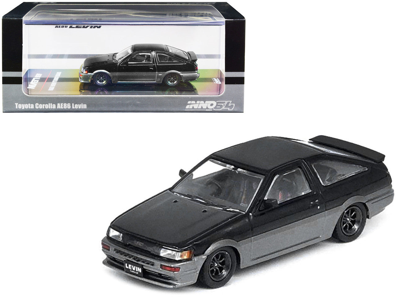 Inno Models Inno64 Toyota Corolla AE86 Levin Black/Grey