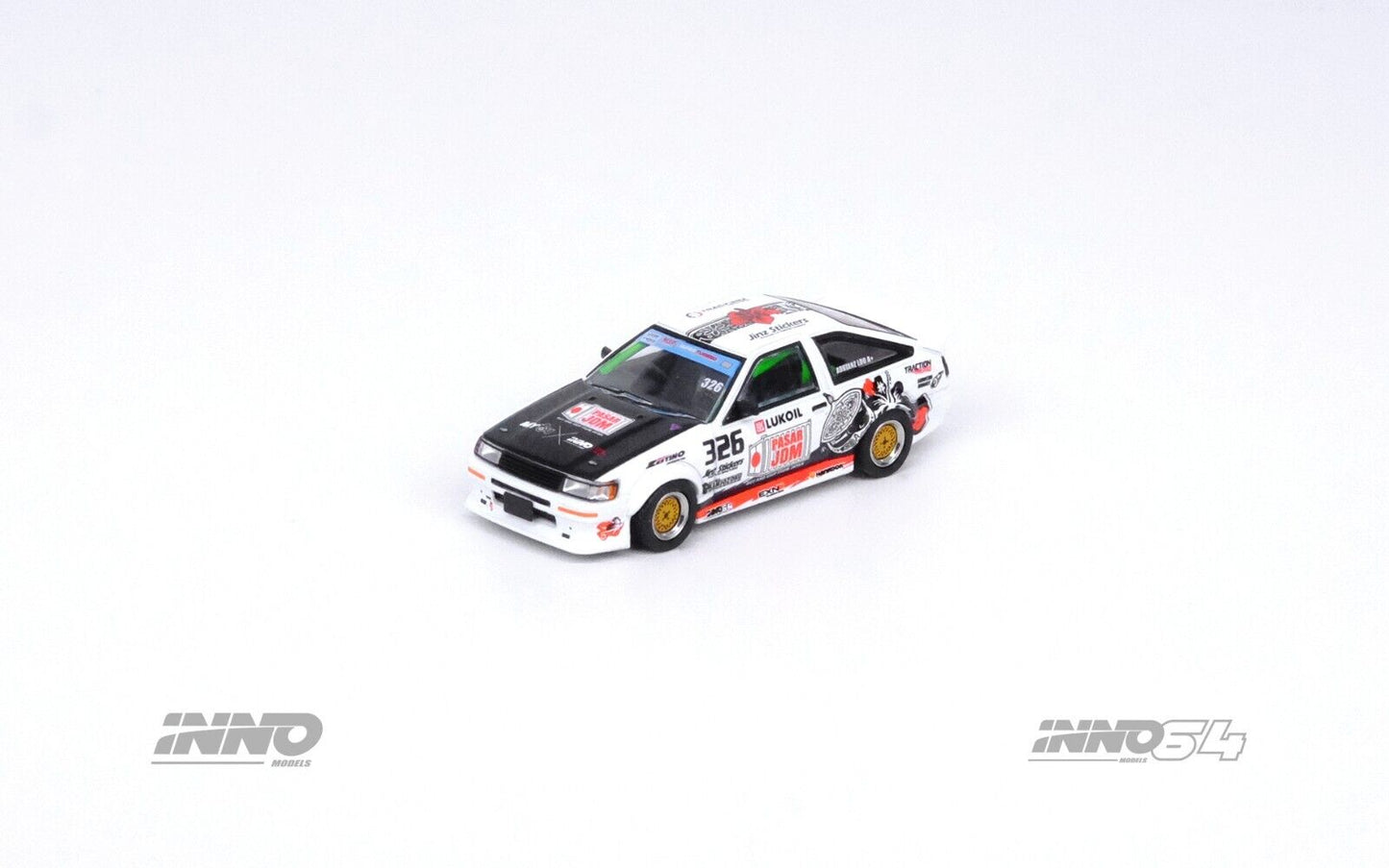 Inno Models Inno64 Toyota Corolla AE86 Levin "Trackerz Racing"