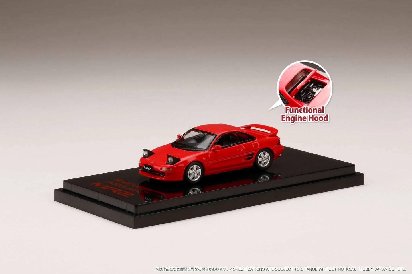 Hobby Japan Toyota MR2 (SW20) GT-S Open Headlights 1996 - Super Red II