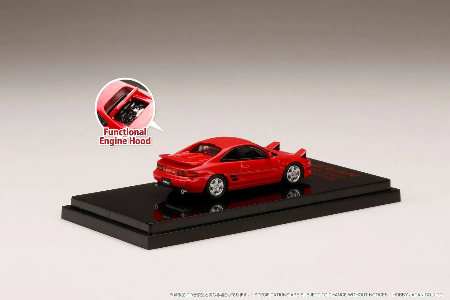 Hobby Japan Toyota MR2 (SW20) GT-S Open Headlights 1996 - Super Red II