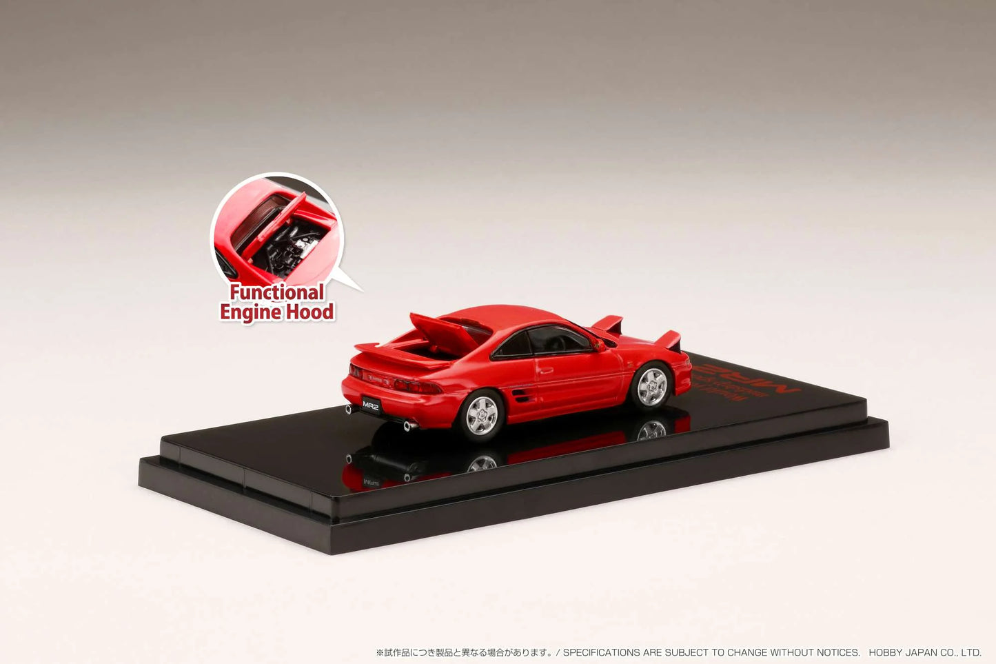 Hobby Japan Toyota MR2 (SW20) GT-S Open Headlights 1996 - Super Red II