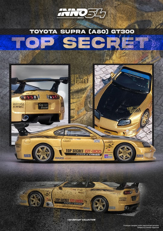 INNO Models INNO64 Toyota SUPRA (A80) GT300 "TOP SECRET"