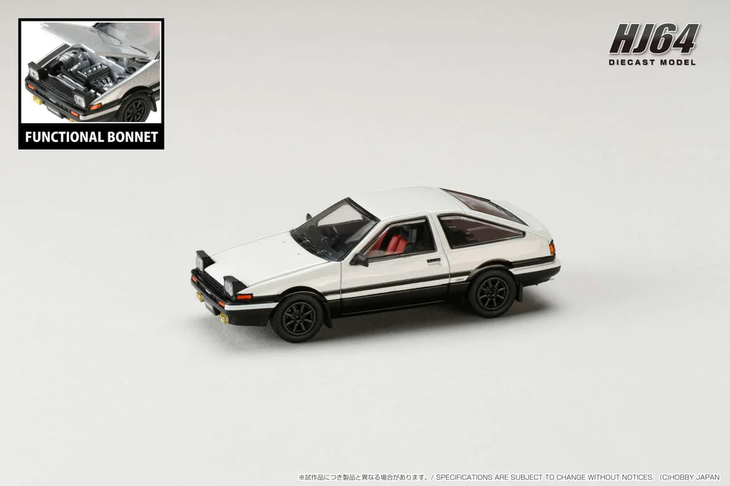Hobby Japan Toyota Sprinter Trueno GT APEX (AE86) JDM Style White/Black