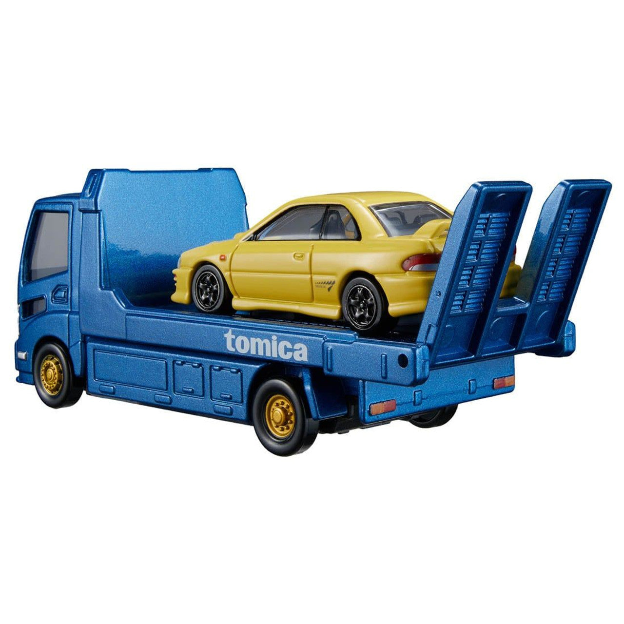 Tomica Premium Transporter & Subaru Impreza WRX Type R STi Ver. Set