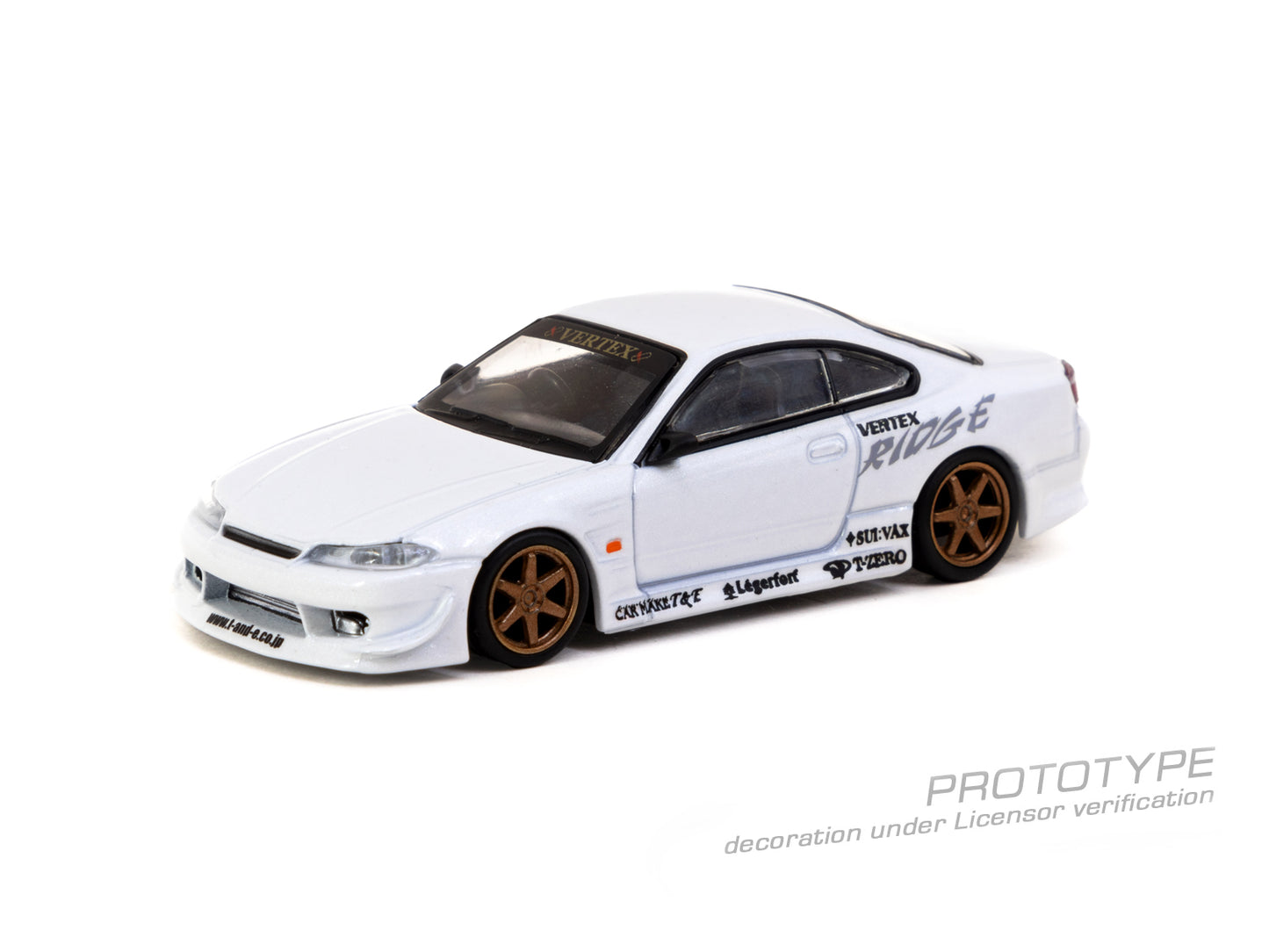 Tarmac Works VERTEX Nissan Silvia S15 White Metallic