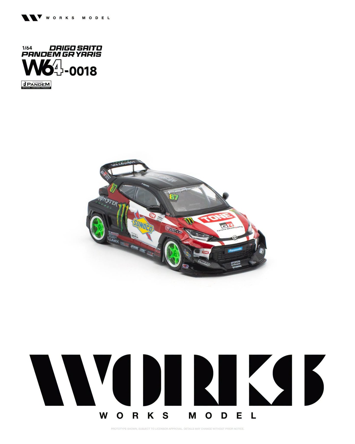 *Pre-Order* Works Model W64-0018 Pandem GR Yaris DAIGO SAITO