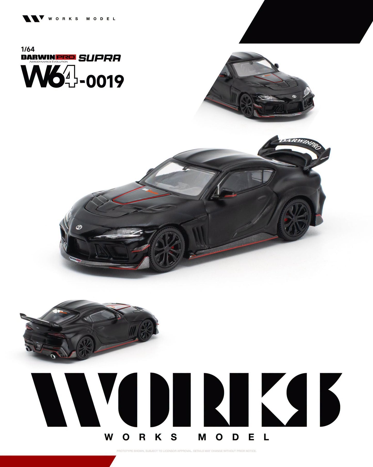 *Pre-Order* Works Model W64-0019 Darwin Pro Supra Dark