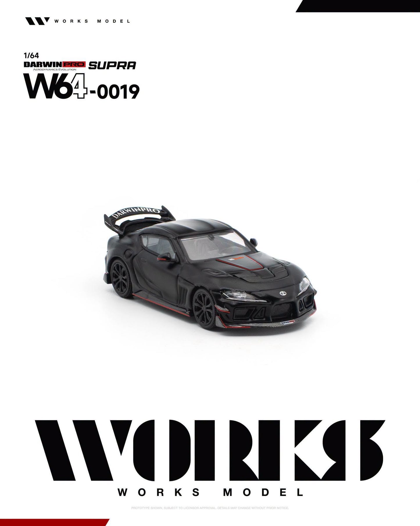*Pre-Order* Works Model W64-0019 Darwin Pro Supra Dark