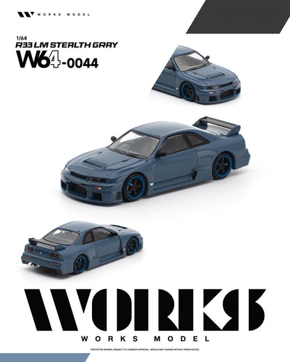 *Pre-Order* Works Model - W64-0044 R33 LM STEALTH GRAY