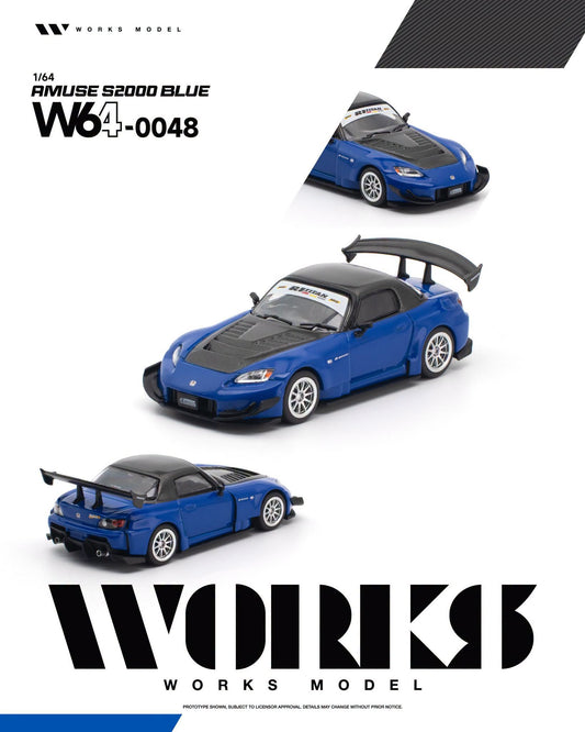 *Pre-Order* Works Model - W64-0048 AMUSE S2000 GT1 TURBO BLUE