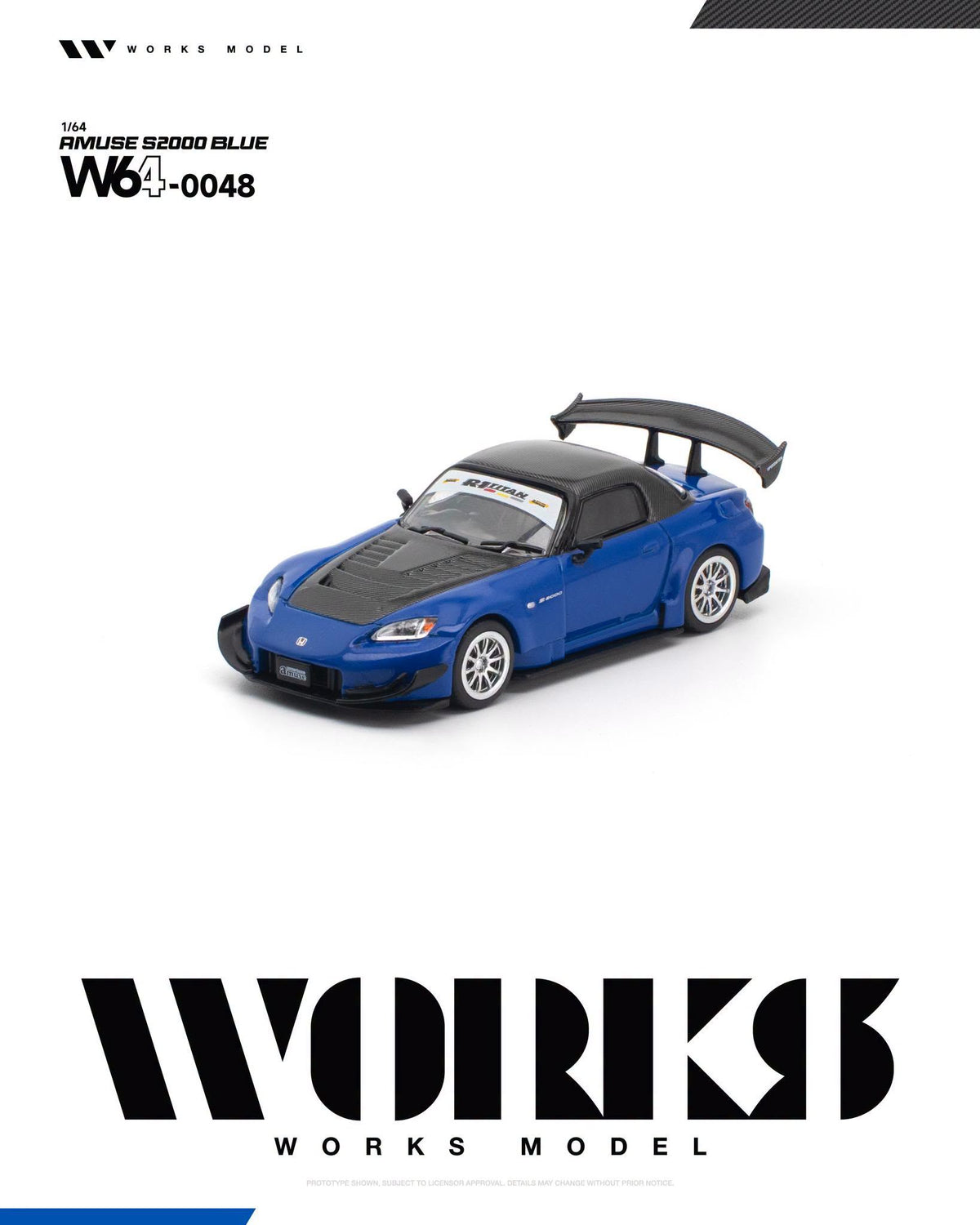 *Pre-Order* Works Model - W64-0048 AMUSE S2000 GT1 TURBO BLUE