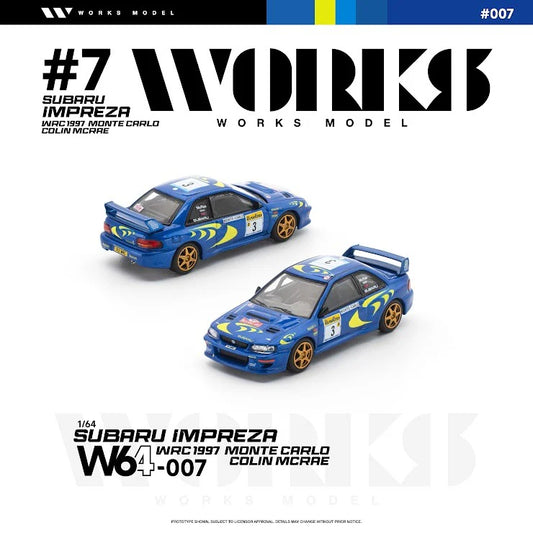 *Pre-Order* Works Model W64-007 Subaru Impreza WRC 1997 Monte Carlo Colin McRae
