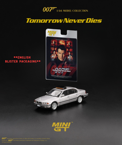 *Pre-Order* Mini GT No.902 BMW 750IL "TOMORROW NEVER DIES" - English Blister Packaging