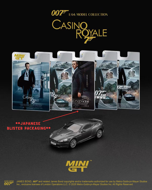 *Pre-Order* Mini GT No.917 Aston Martin DBS "Casino Royale" - Japanese Blister Packaging
