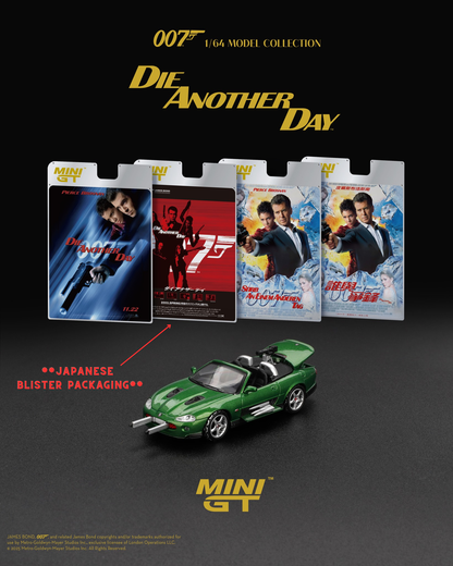 Mini GT No.908 Jaguar XKR "Die Another Day" - Japanese Blister Packaging