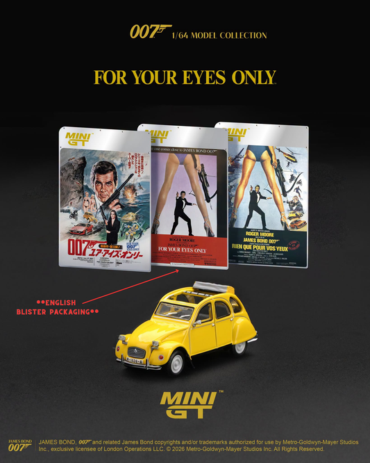 *Pre-Order* Mini GT No.919 Citroën 2CV "For Your Eyes Only" - English Blister Packaging