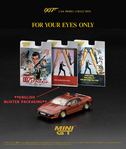 *Pre-Order* Mini GT No.912 Lotus Esprit Turbo Copper Fire Metallic "For Your Eyes Only" - English Blister Packaging