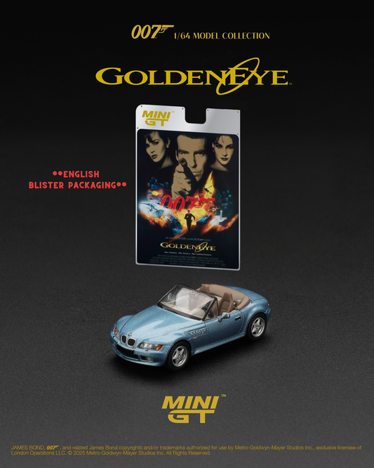 *Pre-Order* Mini GT No.914 BMW Z3 “GoldenEye”  - English Blister Packaging