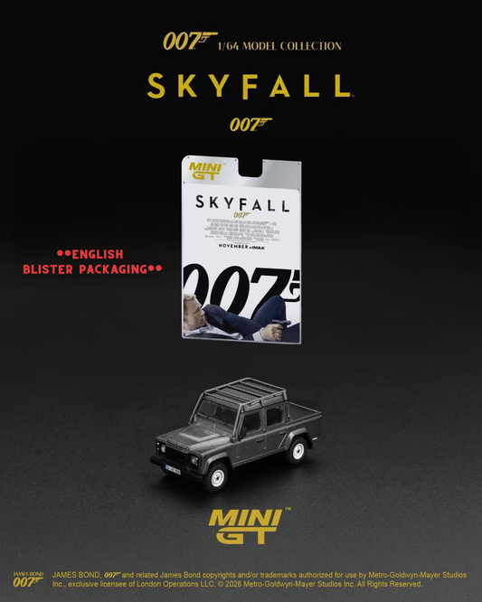 *Pre-Order* Mini GT No.918 Land Rover Defender 110 Crew Cab "Skyfall" - English Blister Packaging