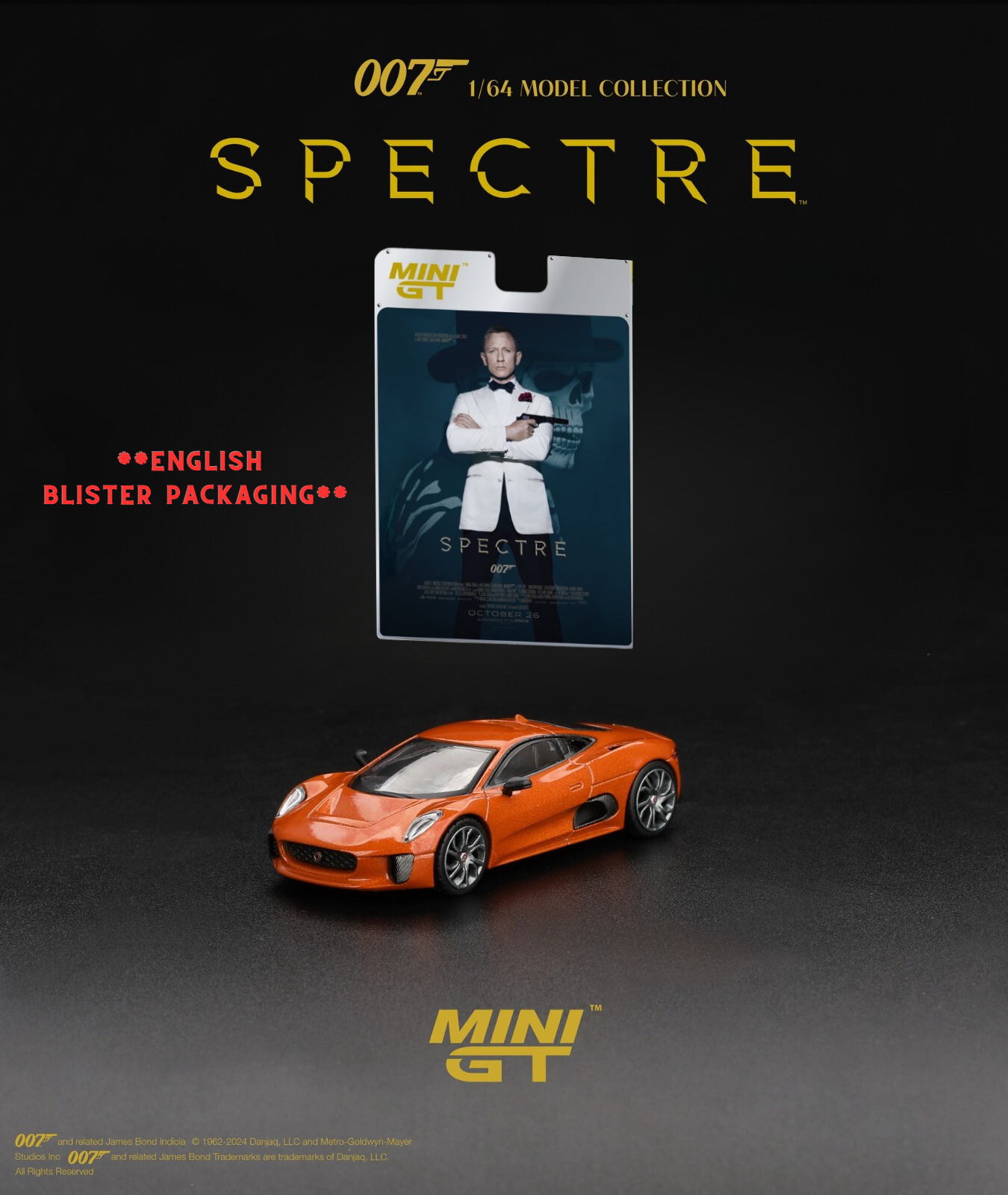 *Pre-Order* Mini GT No.903 Jaguar C-X75 "SPECTRE" - English Blister Packaging