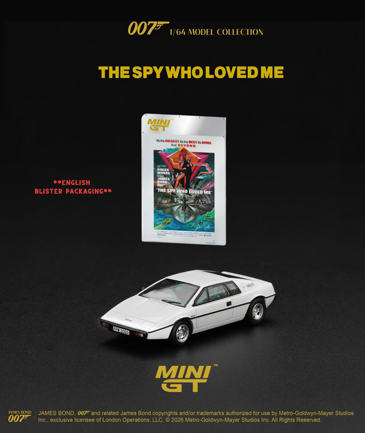 *Pre-Order* Mini GT No.925 Lotus Esprit S1 "The Spy Who Loved Me" - English Blister Packaging