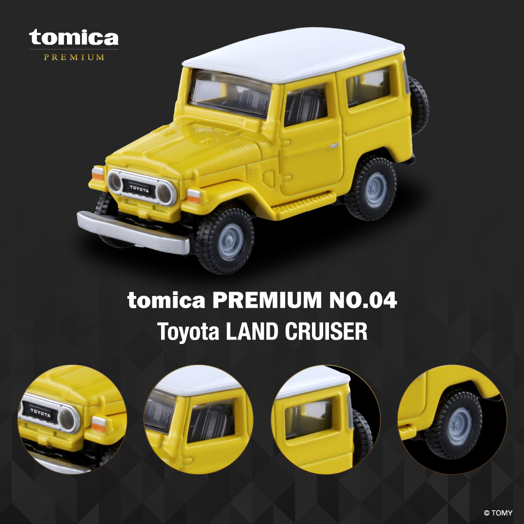 Tomica Premium No.04 Toyota Land Cruiser (Yellow)