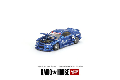 Mini GT x Kaido House No.055 Nissan Skyline GT-R (R34) Kaido Works V3