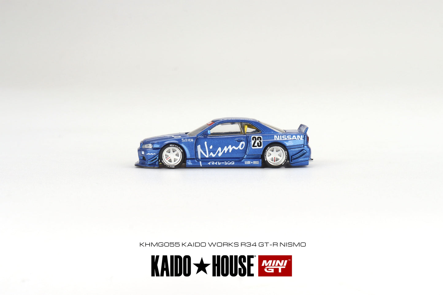 Mini GT x Kaido House No.055 Nissan Skyline GT-R (R34) Kaido Works V3