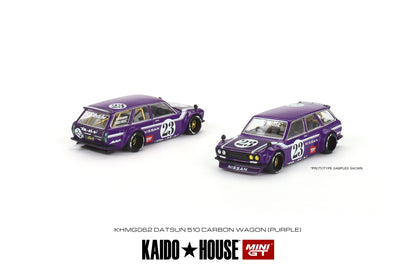 Mini GT x Kaido House No.062 Datsun Kaido 510 Wagon Carbon Fiber V1