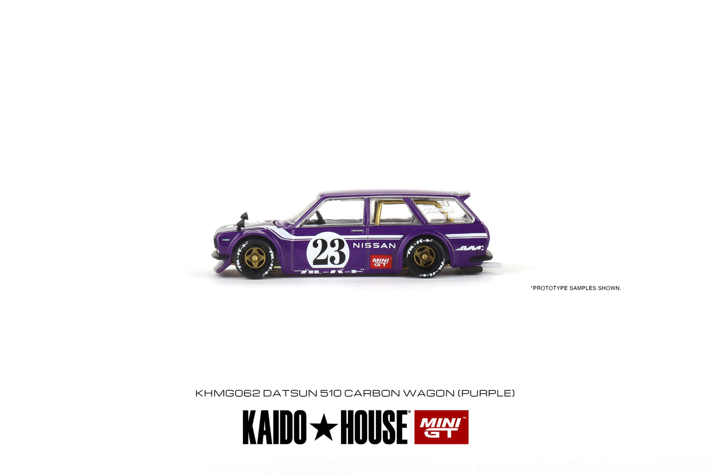 Mini GT x Kaido House No.062 Datsun Kaido 510 Wagon Carbon Fiber V1