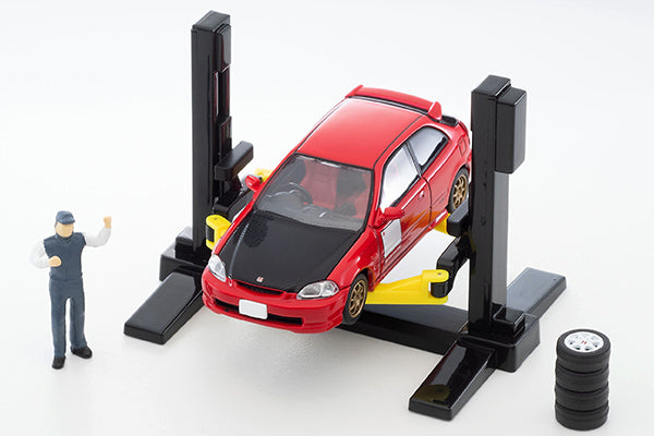 Tomytec Tomicarama Vintage No.06b Car Lift with TLV-NEO Honda Civic Type R Custom Ver.