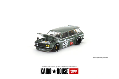 Mini GT x Kaido House No.076 Datsun Kaido 510 Wagon Carbon Fiber V3