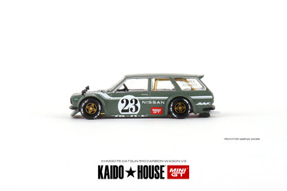 Mini GT x Kaido House No.076 Datsun Kaido 510 Wagon Carbon Fiber V3