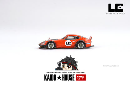 Mini GT x Kaido House No.100 Nissan Fairlady Z Kaido GT 'Orange Bang' Larry Chen V1