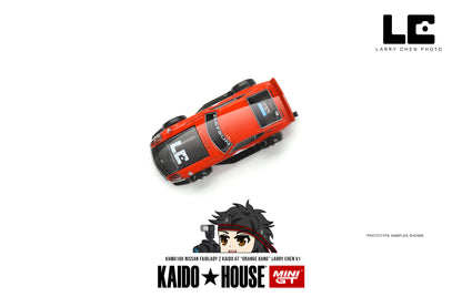 Mini GT x Kaido House No.100 Nissan Fairlady Z Kaido GT 'Orange Bang' Larry Chen V1