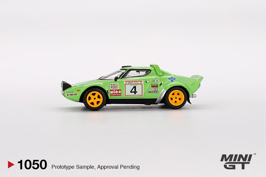 *Pre-Order* Mini GT No.1050 Lancia Stratos HF #4 1979 Spanish Rally Champion