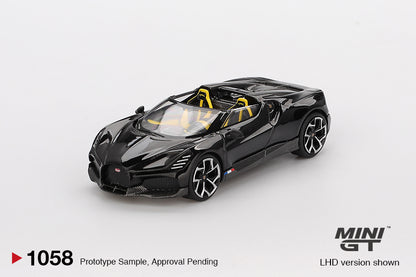 *Pre-Order* Mini GT No.1058 Bugatti W16 Mistral Black