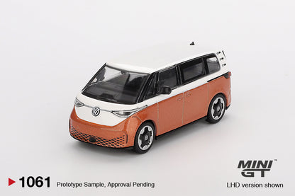 *Pre-Order* Mini GT No.1061 Volkswagen ID.Buzz Candy White / Energetic Orange