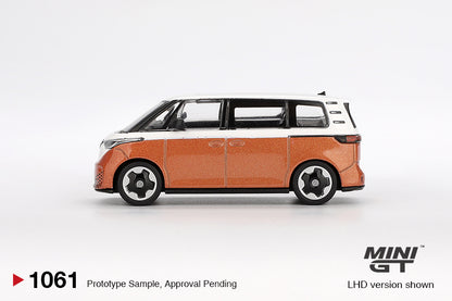 *Pre-Order* Mini GT No.1061 Volkswagen ID.Buzz Candy White / Energetic Orange