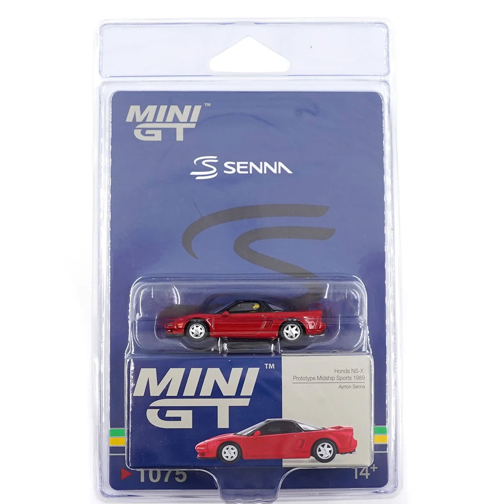Mini GT No.1075 Honda NS-X Prototype Midship Sports 1989 Ayrton Senna w/ Figure (Blister Pack)